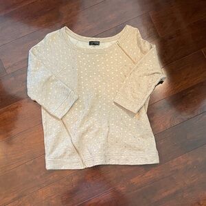 The Limited Cream Sweater with Gold Accents